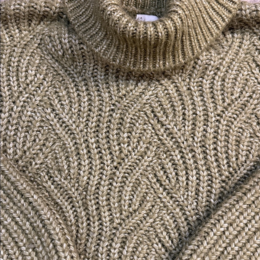 a new day Green Cable Turtleneck Sweater - Picture 4 of 4